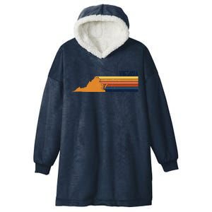 Retro Vintage Virginia Hooded Wearable Blanket