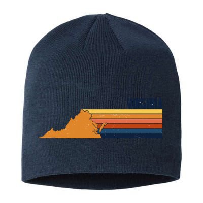 Retro Vintage Virginia Sustainable Beanie