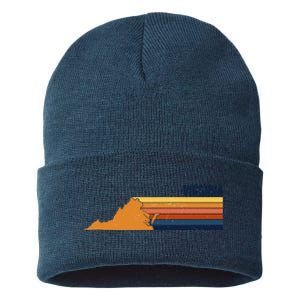 Retro Vintage Virginia Sustainable Knit Beanie