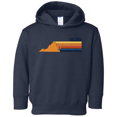 Retro Vintage Virginia Toddler Hoodie