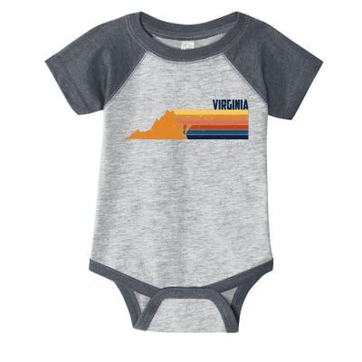 Retro Vintage Virginia Infant Baby Jersey Bodysuit