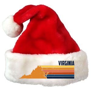 Retro Vintage Virginia Premium Christmas Santa Hat