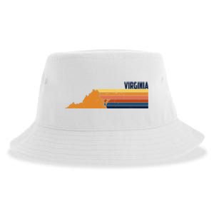 Retro Vintage Virginia Sustainable Bucket Hat