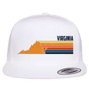 Retro Vintage Virginia Flat Bill Trucker Hat