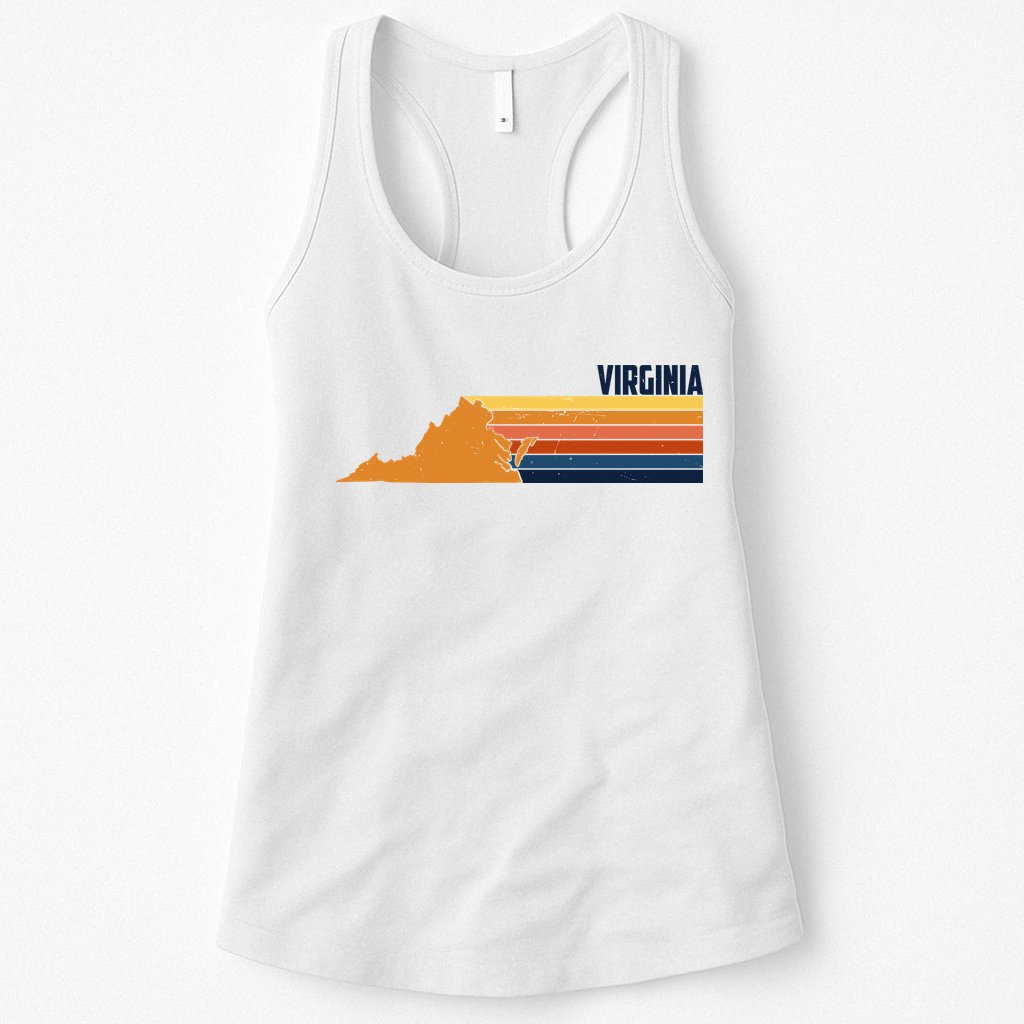 Retro Vintage Virginia Womens Tank Top