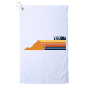 Retro Vintage Virginia Platinum Collection Golf Towel