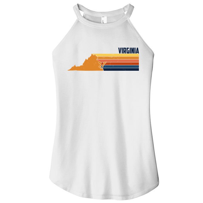 Retro Vintage Virginia Women's Perfect Tri Rocker Tank