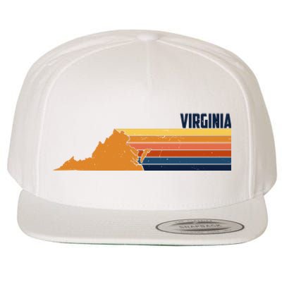 Retro Vintage Virginia Wool Snapback Cap