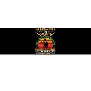 Vietnam Veteran In Memory The War Vietnam Gift Bumper Sticker