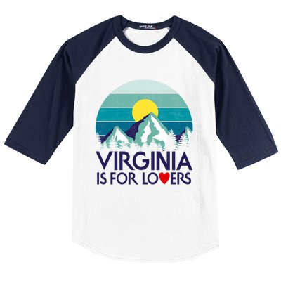 Vintage Virginia Is For The Lovers Baseball Sleeve Shirt