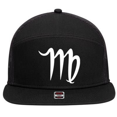 Virgo 7 Panel Mesh Trucker Snapback Hat