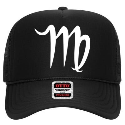 Virgo High Crown Mesh Back Trucker Hat