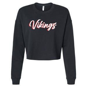 Vikings Cropped Pullover Crew