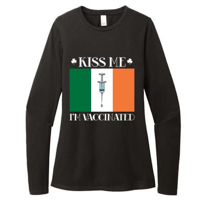 Vaccinated Vaccination Irish Gift I Fun Paddys Day Cool Gift Womens CVC Long Sleeve Shirt