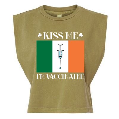 Vaccinated Vaccination Irish Gift I Fun Paddys Day Cool Gift Garment-Dyed Women's Muscle Tee