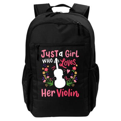 Violin Violinist Just A Girl Who Loves Her Violin Cool Gift Daily Commute Backpack