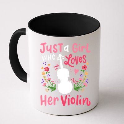 Violin Violinist Just A Girl Who Loves Her Violin Cool Gift Mug