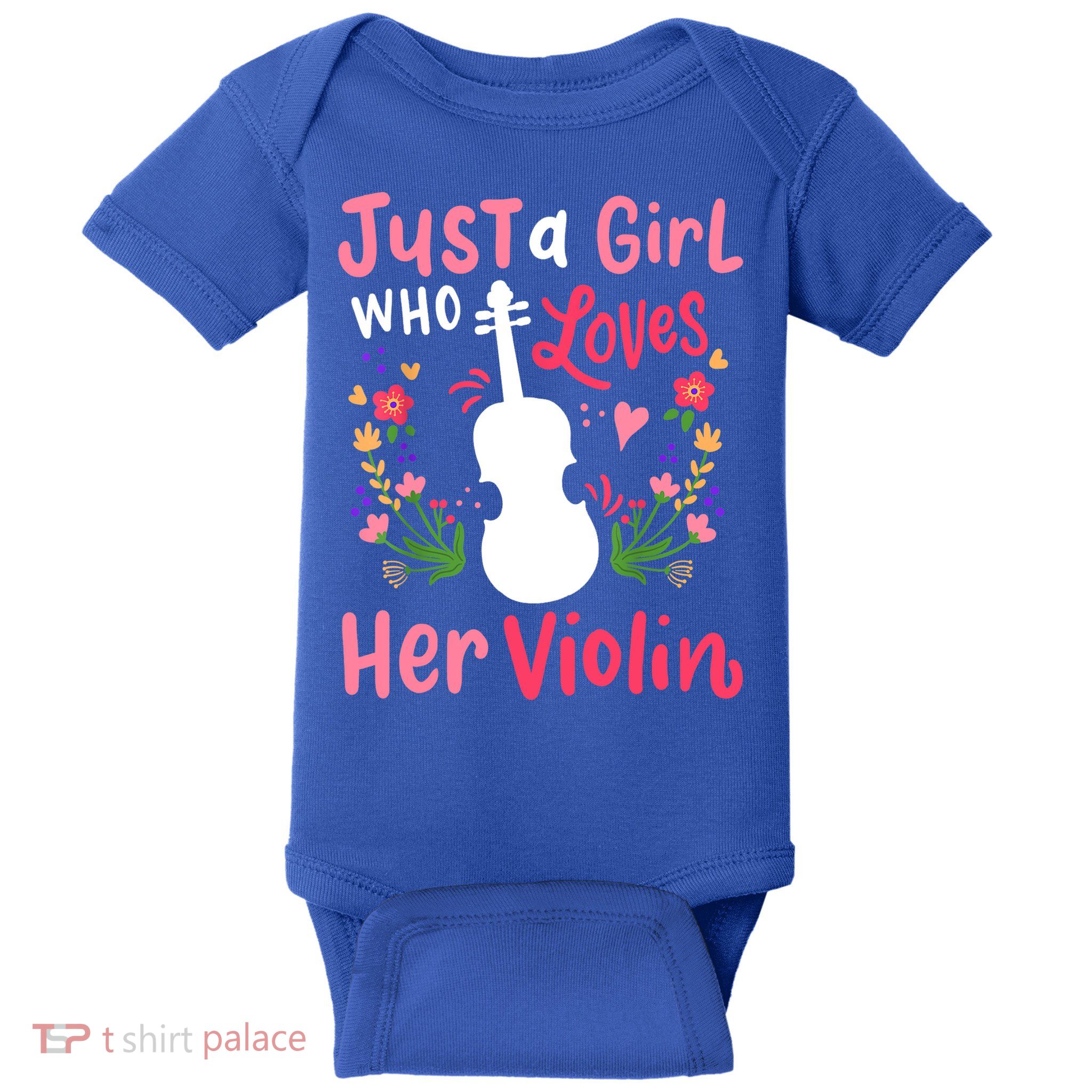 Violin Violinist Just A Girl Who Loves Her Violin Cool Gift Baby Bodysuit