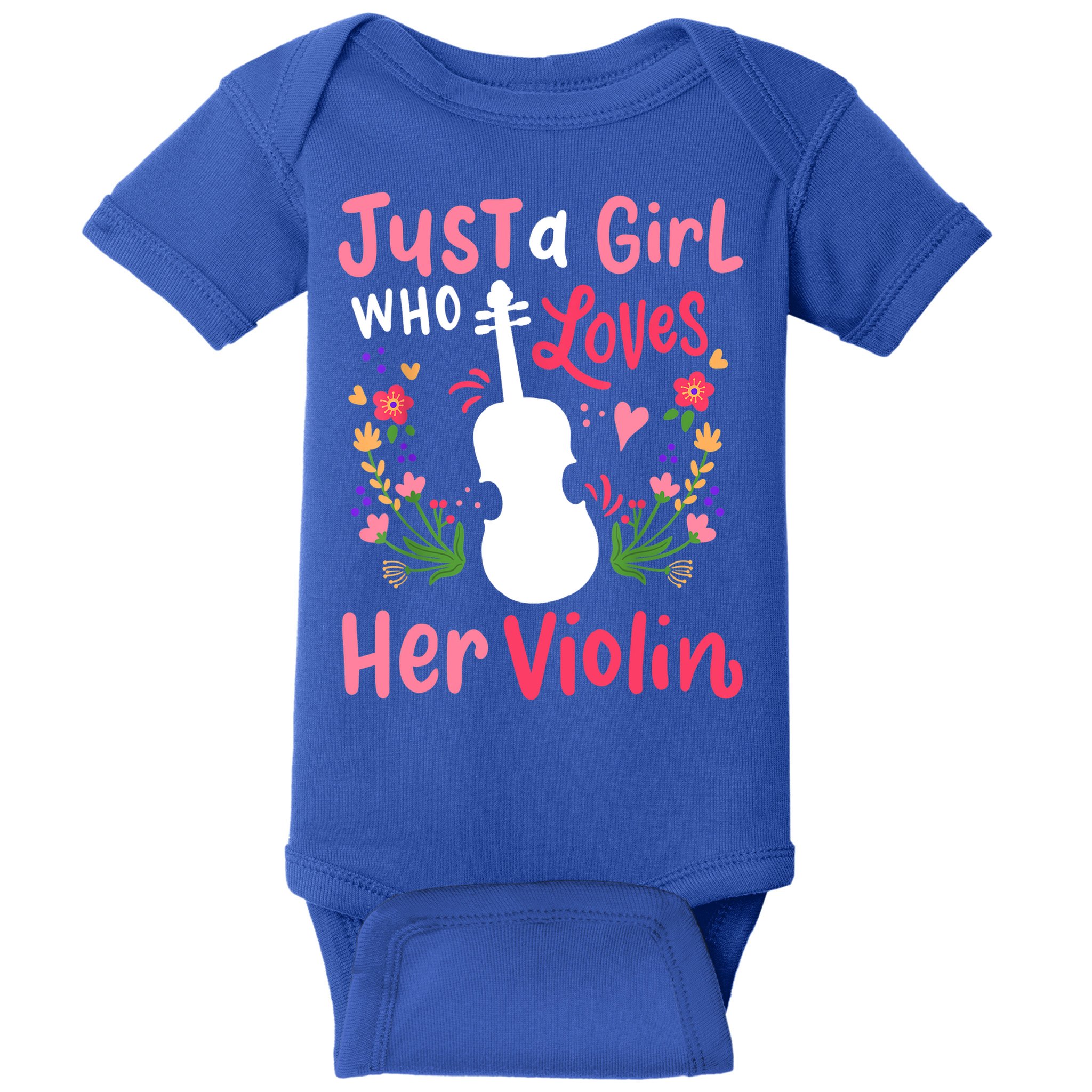 Violin Violinist Just A Girl Who Loves Her Violin Cool Gift Baby Bodysuit