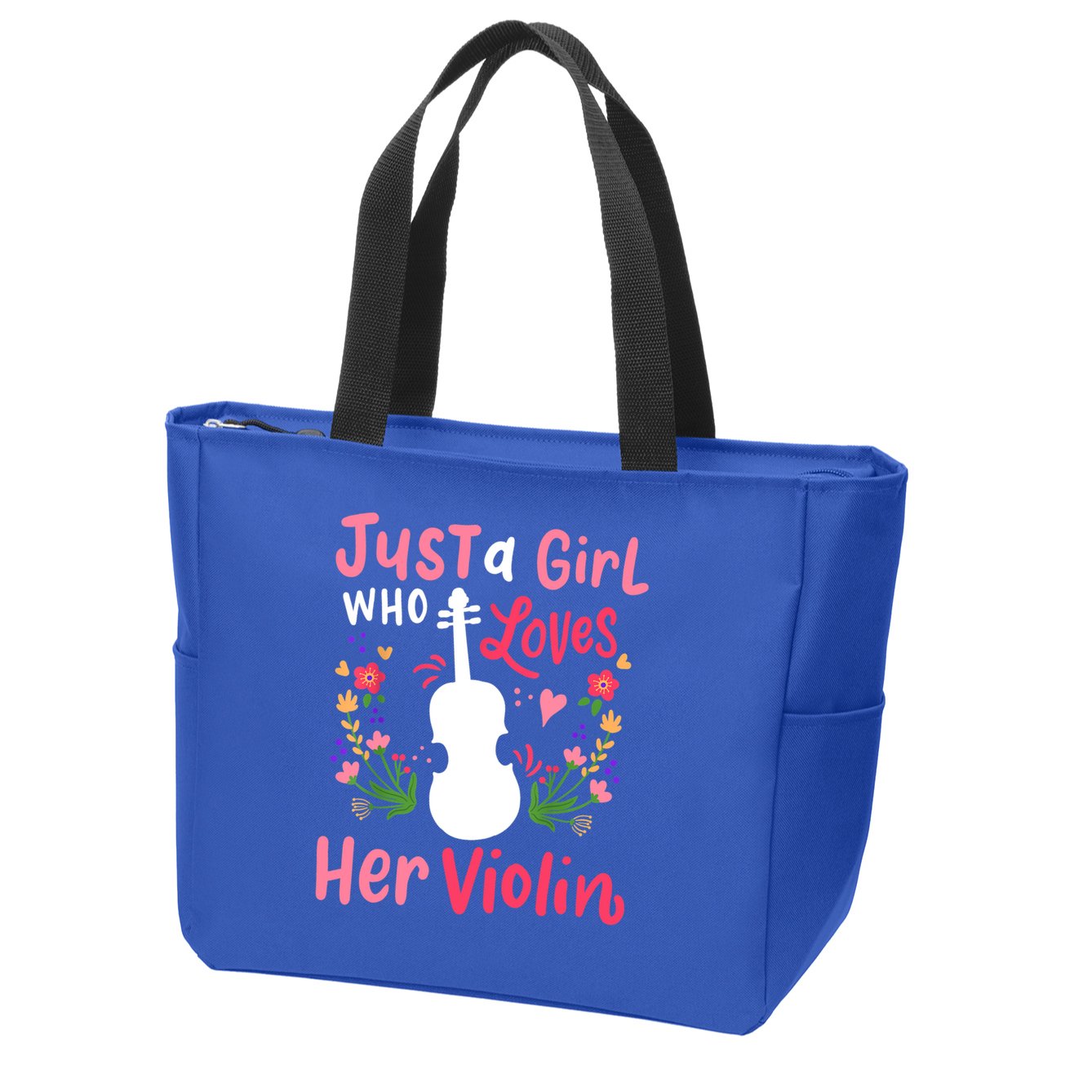 Violin Violinist Just A Girl Who Loves Her Violin Cool Gift Zip Tote Bag
