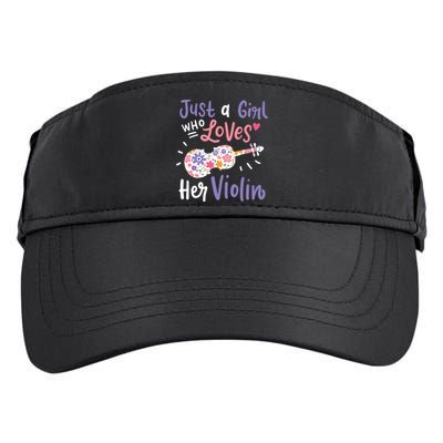 Violin Violinist Just A Girl Who Loves Her Violin Gift Adult Drive Performance Visor