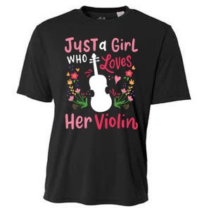 Violin Violinist Just A Girl Who Loves Her Violin Cooling Performance Crew T-Shirt