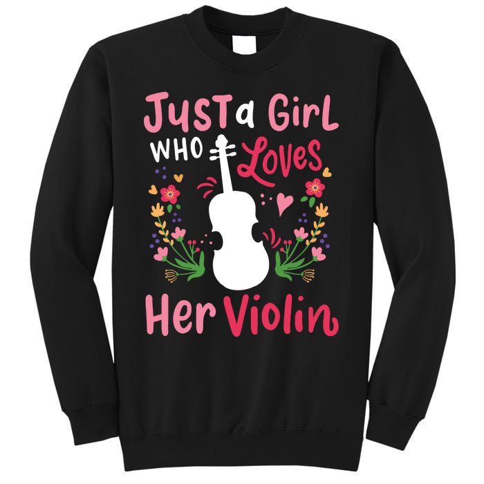 Violin Violinist Just A Girl Who Loves Her Violin Sweatshirt