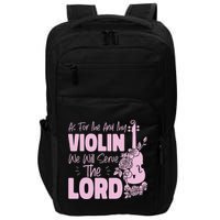 Violin Violinist Jesus Faith Christian As For Me And My Impact Tech Backpack