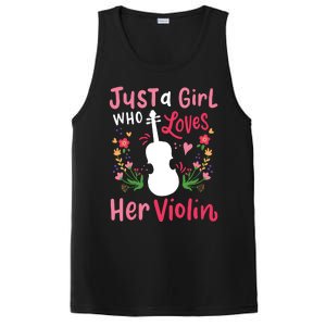 Violin Violinist Just A Girl Who Loves Her Violin PosiCharge Competitor Tank