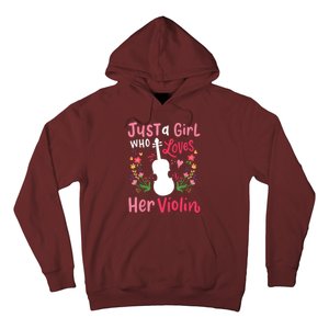 Violin Violinist Just A Girl Who Loves Her Violin Hoodie