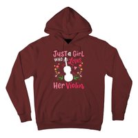 Violin Violinist Just A Girl Who Loves Her Violin Hoodie