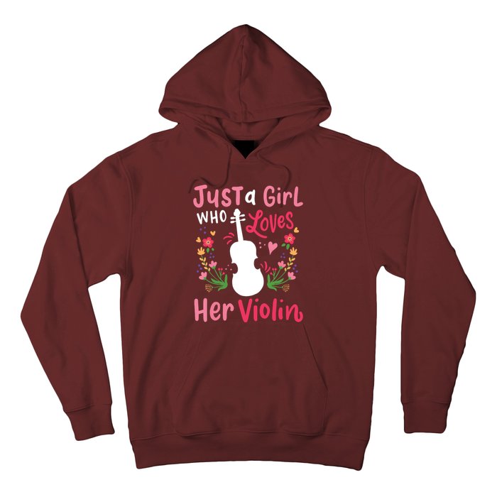 Violin Violinist Just A Girl Who Loves Her Violin Hoodie