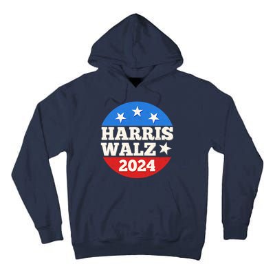 Vintage Vote Kamala Harris Tim Walz 2024 Election Emblem Tall Hoodie