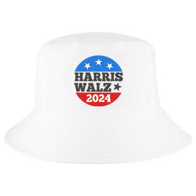 Vintage Vote Kamala Harris Tim Walz 2024 Election Emblem Cool Comfort Performance Bucket Hat