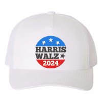 Vintage Vote Kamala Harris Tim Walz 2024 Election Emblem Yupoong Adult 5-Panel Trucker Hat