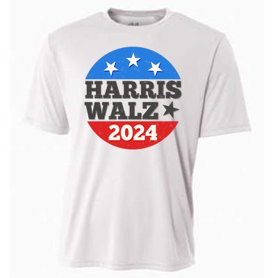 Vintage Vote Kamala Harris Tim Walz 2024 Election Emblem Cooling Performance Crew T-Shirt