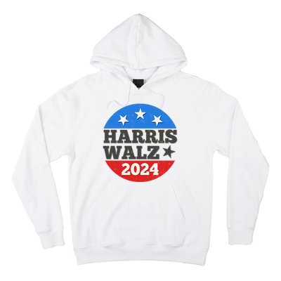 Vintage Vote Kamala Harris Tim Walz 2024 Election Emblem Hoodie