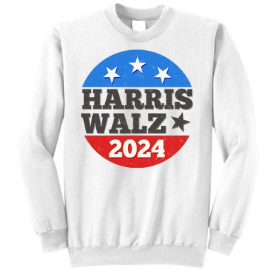 Vintage Vote Kamala Harris Tim Walz 2024 Election Emblem Sweatshirt