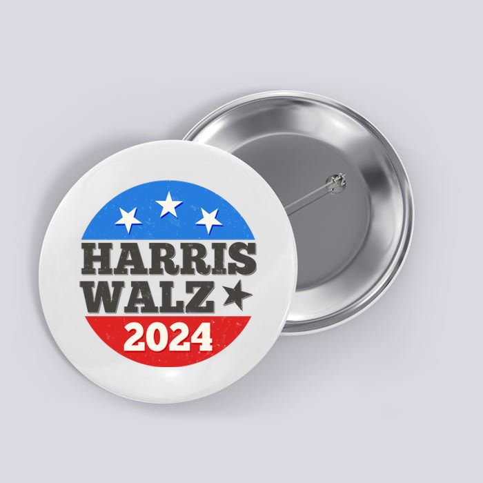 Vintage Vote Kamala Harris Tim Walz 2024 Election Emblem Button