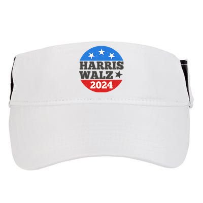 Vintage Vote Kamala Harris Tim Walz 2024 Election Emblem Adult Drive Performance Visor