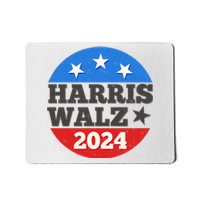 Vintage Vote Kamala Harris Tim Walz 2024 Election Emblem Mousepad