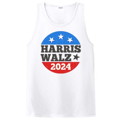 Vintage Vote Kamala Harris Tim Walz 2024 Election Emblem PosiCharge Competitor Tank