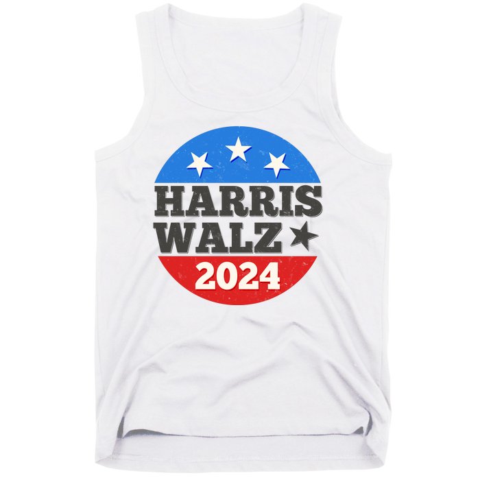 Vintage Vote Kamala Harris Tim Walz 2024 Election Emblem Tank Top