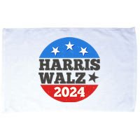 Vintage Vote Kamala Harris Tim Walz 2024 Election Emblem Microfiber Hand Towel