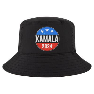 Vintage Vote Kamala 2024 Election Emblem Cool Comfort Performance Bucket Hat