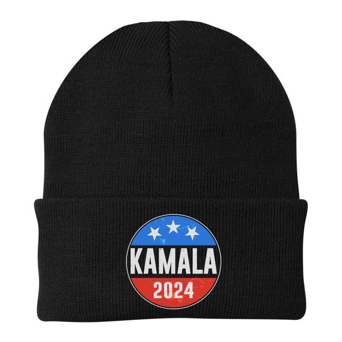 Vintage Vote Kamala 2024 Election Emblem Beanie