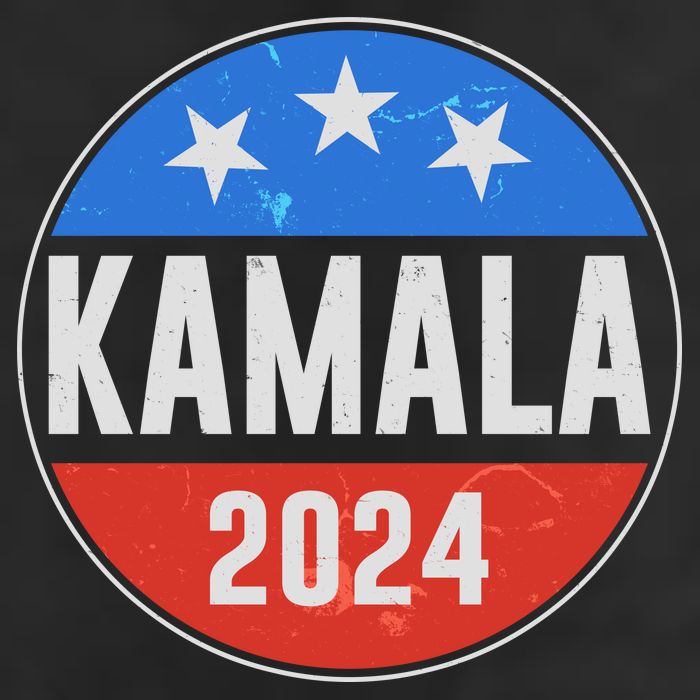 Vintage Vote Kamala 2024 Election Emblem Beanie
