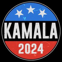 Vintage Vote Kamala 2024 Election Emblem Flatbill Hat