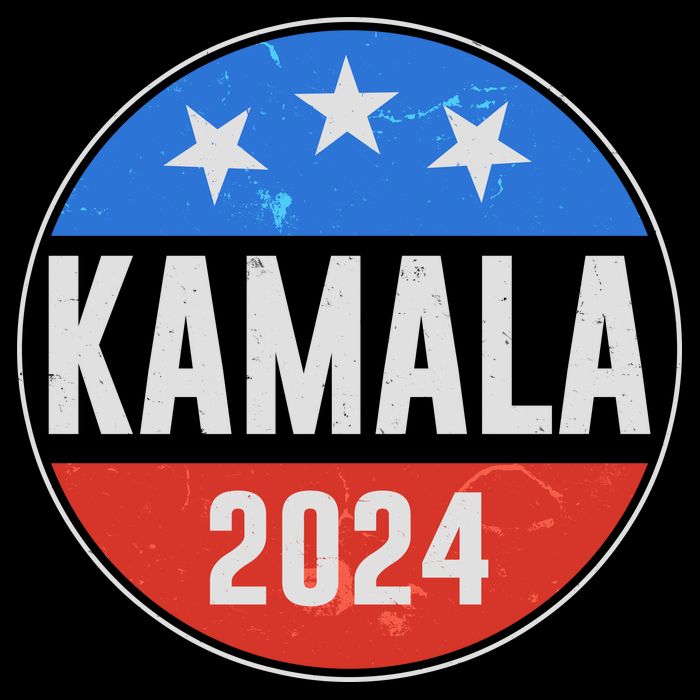 Vintage Vote Kamala 2024 Election Emblem Flatbill Hat