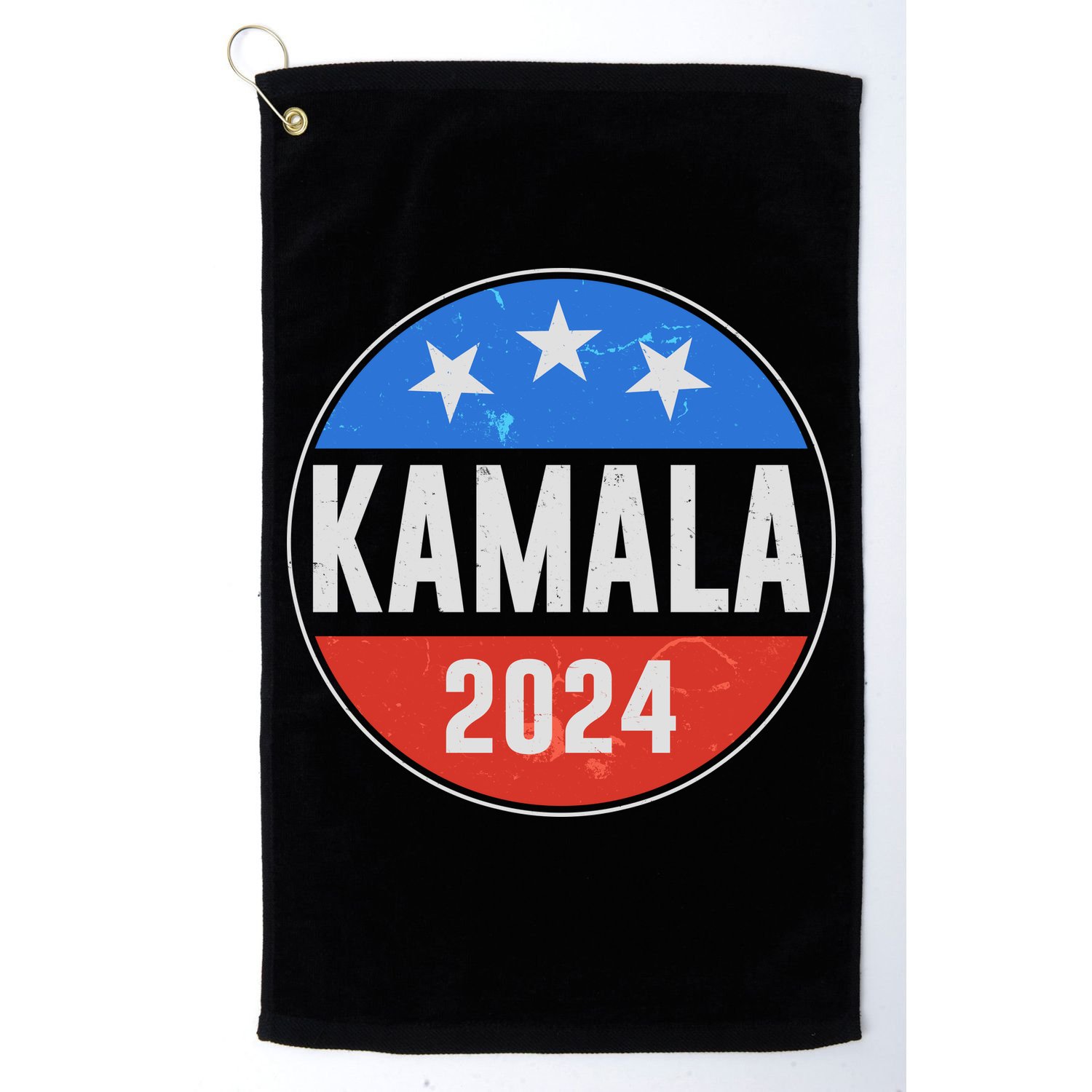 Vintage Vote Kamala 2024 Election Emblem Golf Towel